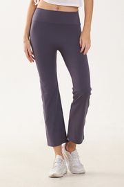 Cielcoco Cella CLWP9115 The Smart Bootcut Pants 8.8 Length Seamless Y-Zone Active Trousers _ BLUE CHARCOAL _ Made in Korea